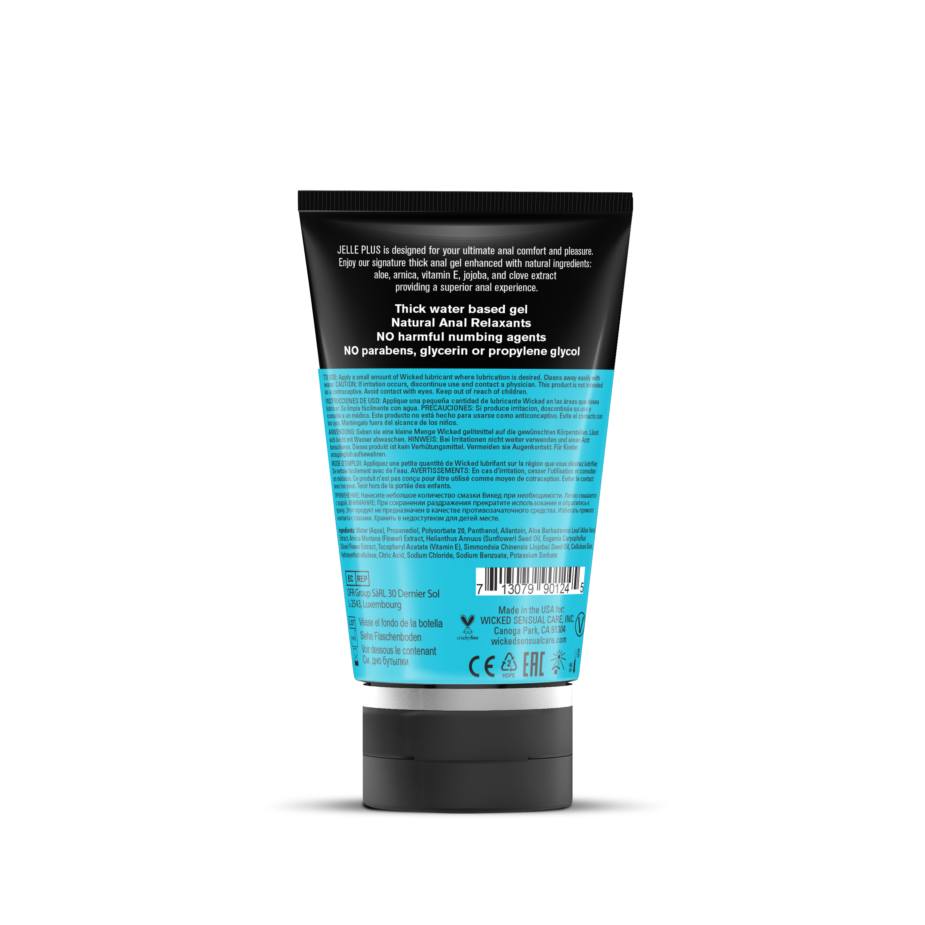 Wicked Jelle Plus Water Based Anal Lube