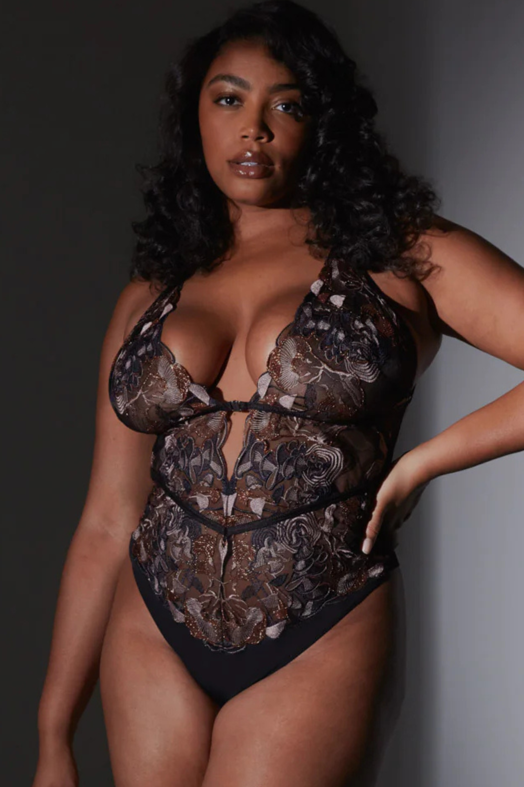 Wild Chanterelle Dreams Embroidered Bodysuit