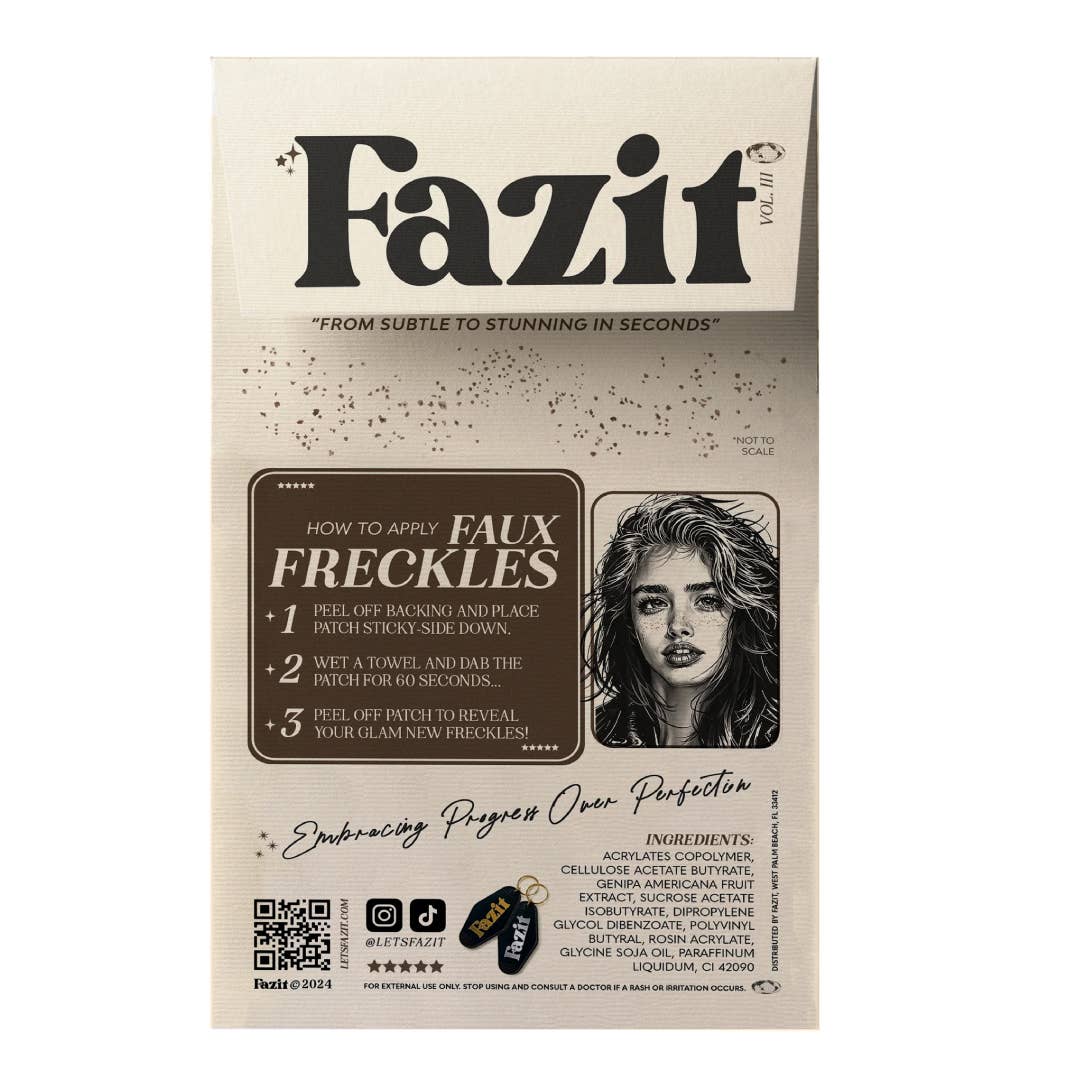 Fazit Glitter Freckles in Faux Freckle Speckles
