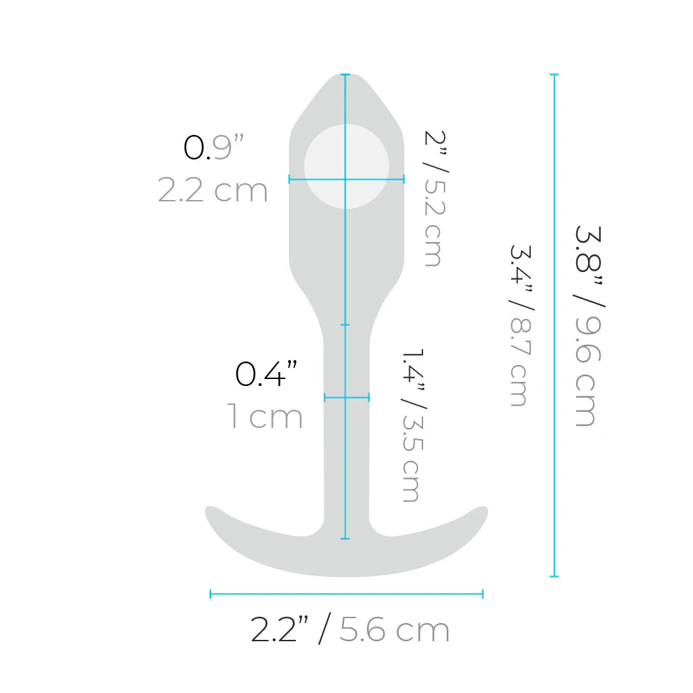 B-Vibe Snug Plug 1 Small Weighted Plug