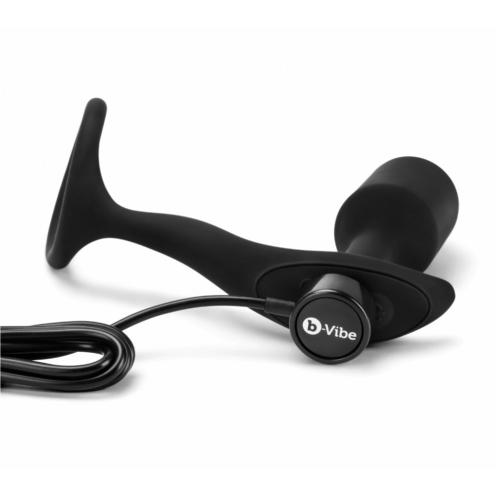 B-Vibe Vibrating Snug and Tug Cock Ring Plug
