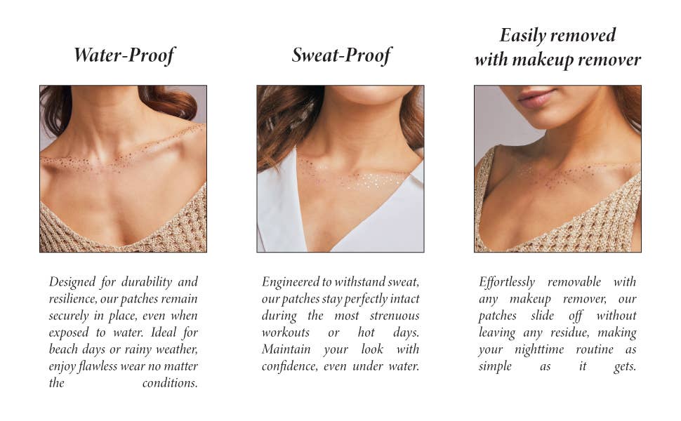Fazit Decolletage Glitter Makeup in Rose Gold Speckles