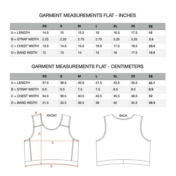 RodeOH Cropped Compression Binder in Black