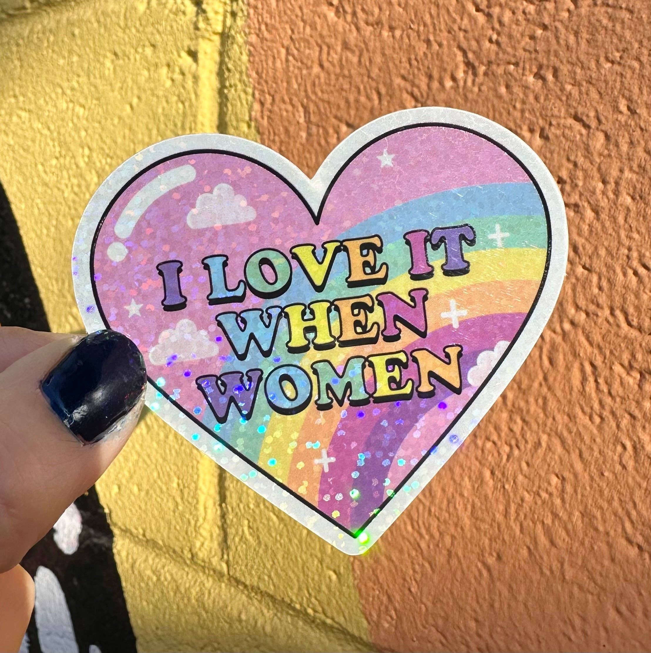 I Love It When Women Sticker