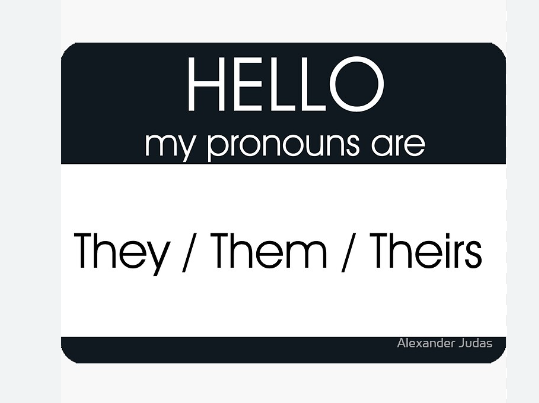 My Pronouns Are They Them Sticker in Black