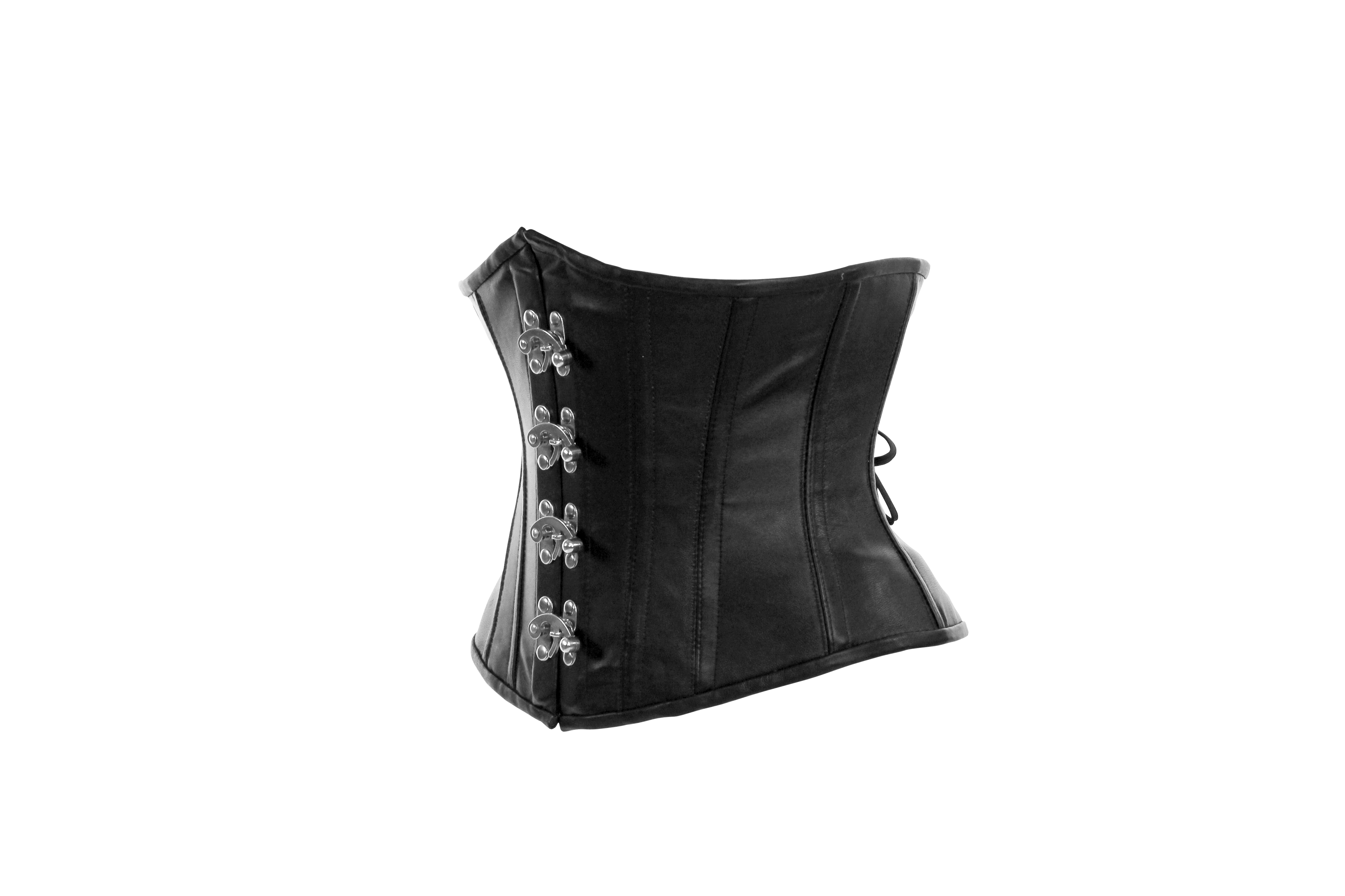 Cersei Underbust Corset in Black Leather