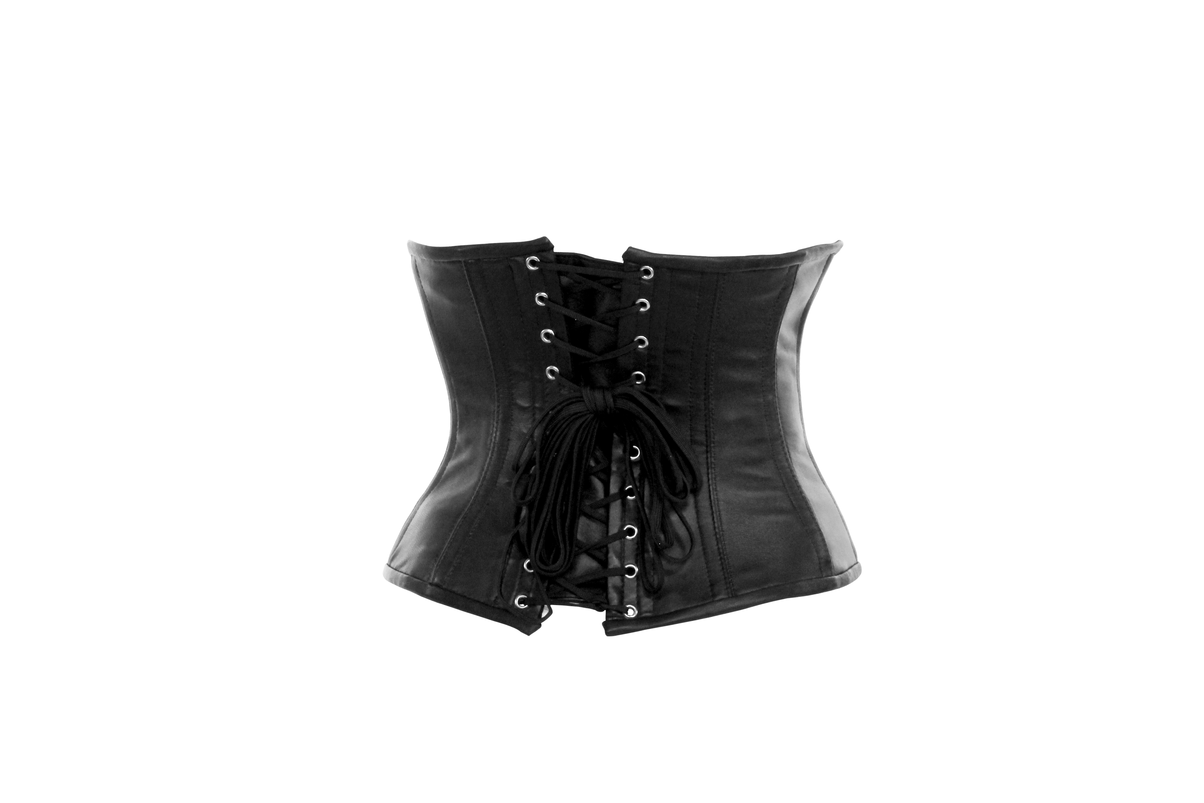 Cersei Underbust Corset in Black Leather