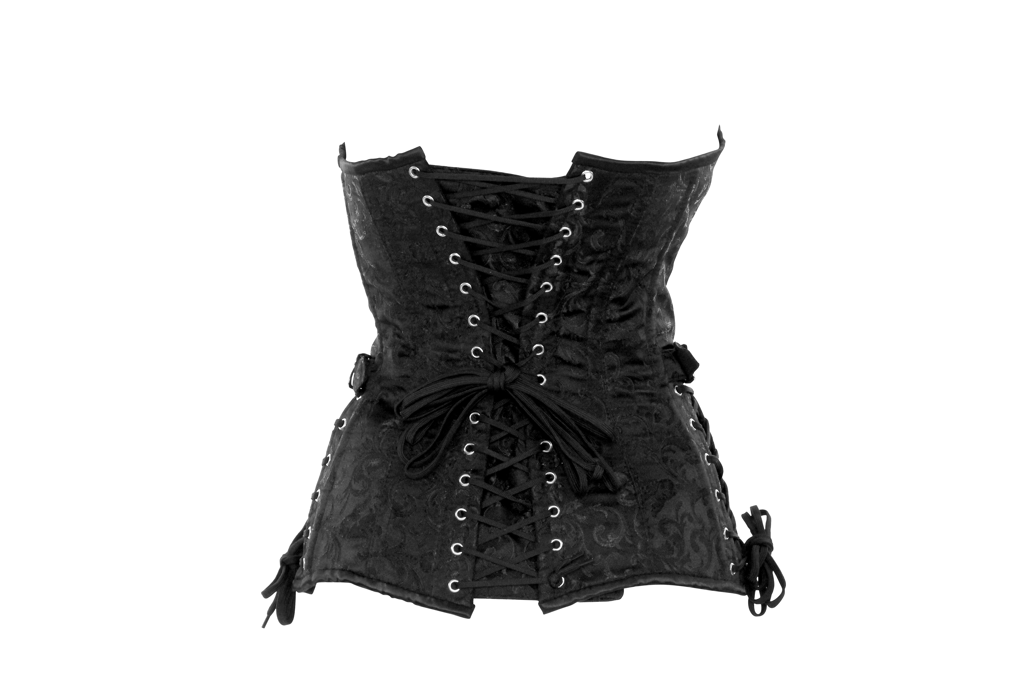 Harley Corset in Black Brocade