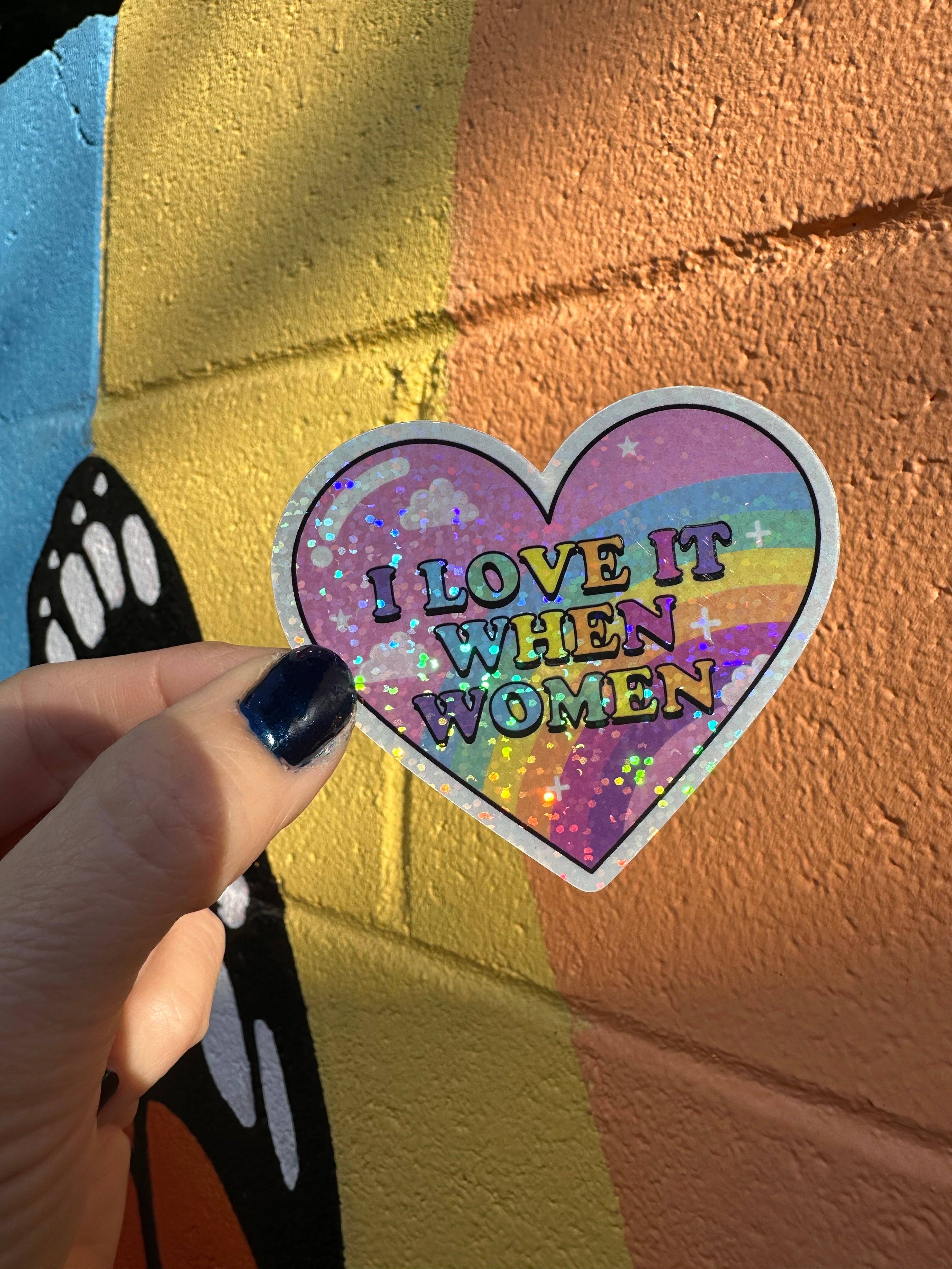 I Love It When Women Sticker