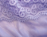Kilo Brava Embroidered Lace Teddy in Periwinkle