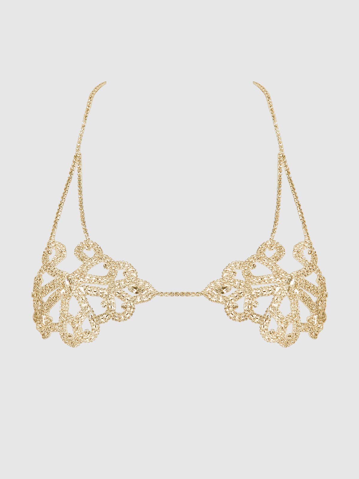 All for Knot Rhinestone Bralette