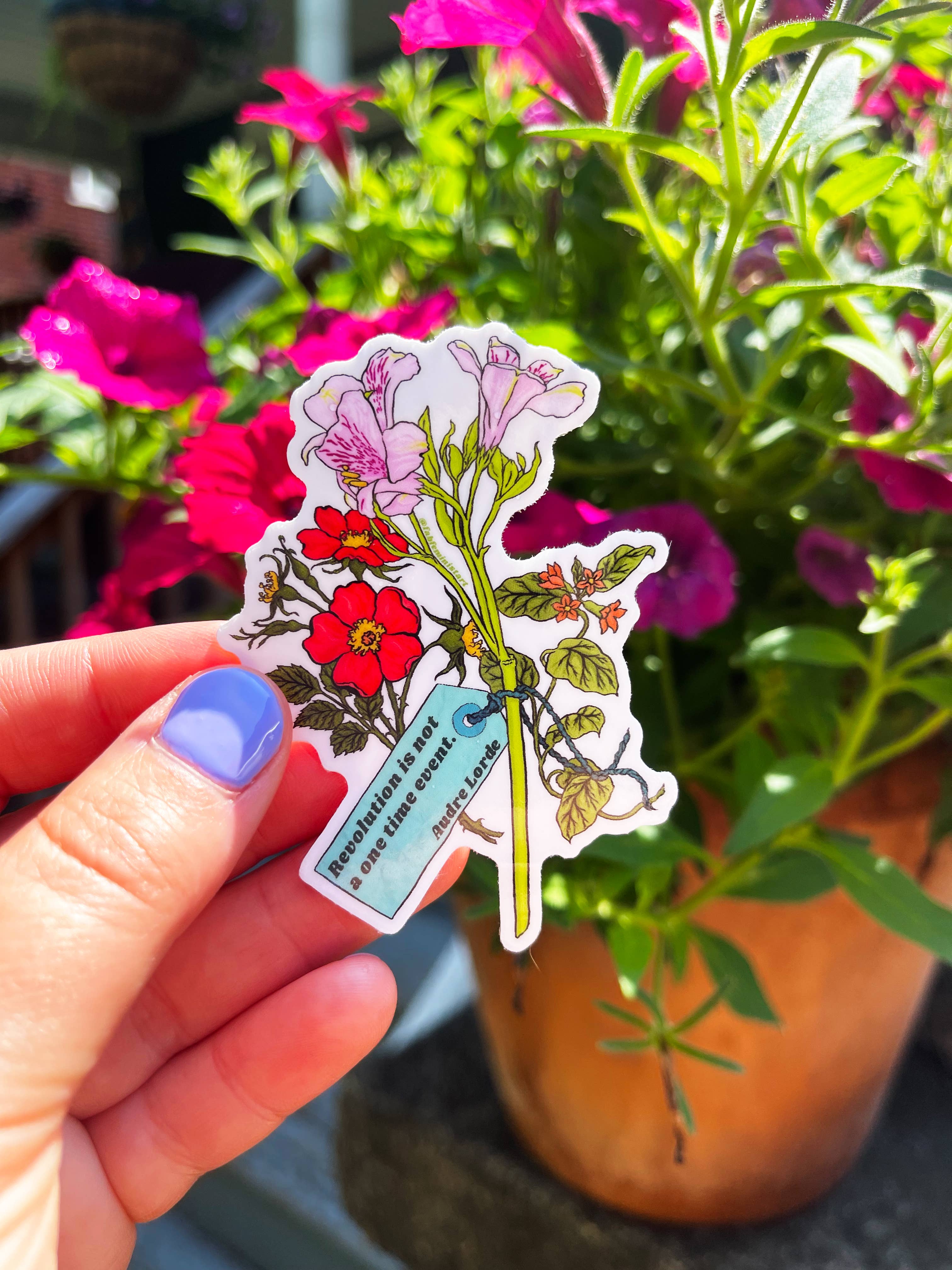 Revolution Is Not A One Time Event Sticker