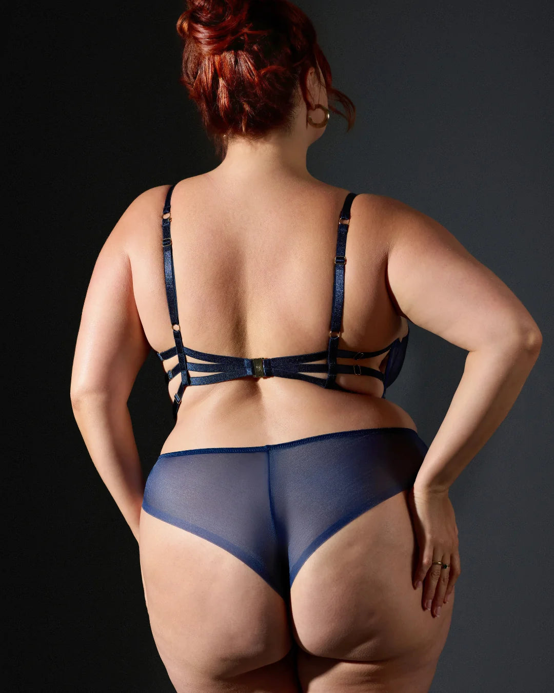 Midnight Star Gazer Embroidery Thong