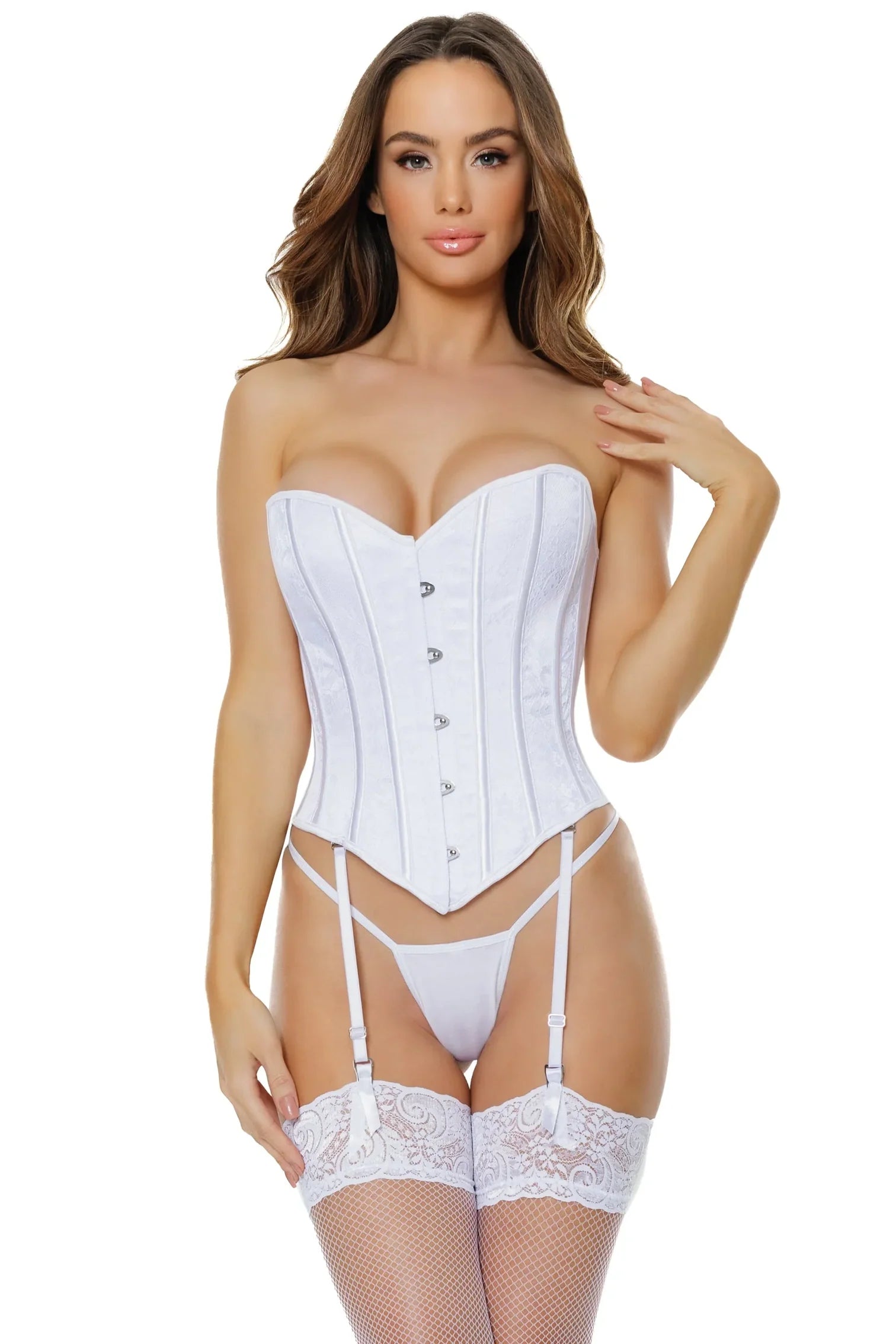 Together Against the World Bustier in White