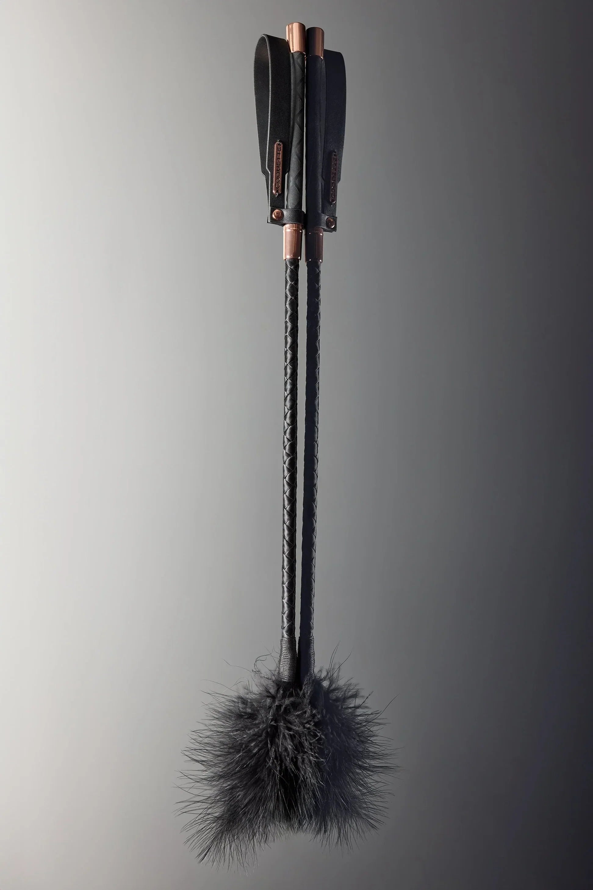 Fiery Elegance Feather Tickler in Black