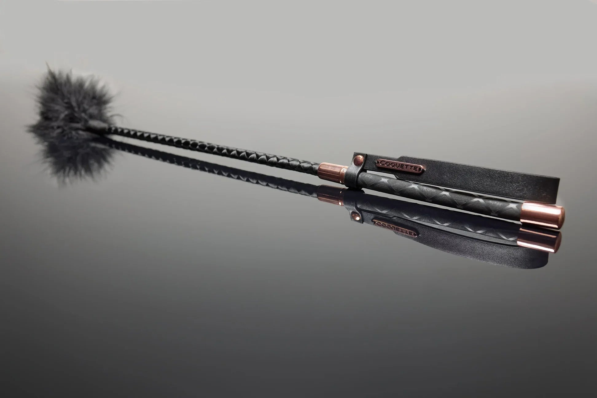 Fiery Elegance Feather Tickler in Black