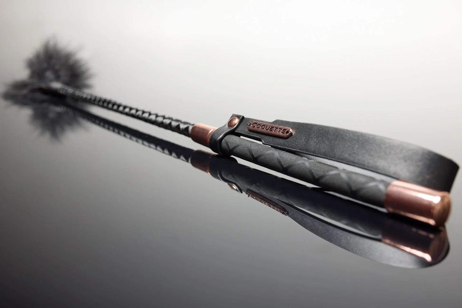 Fiery Elegance Feather Tickler in Black