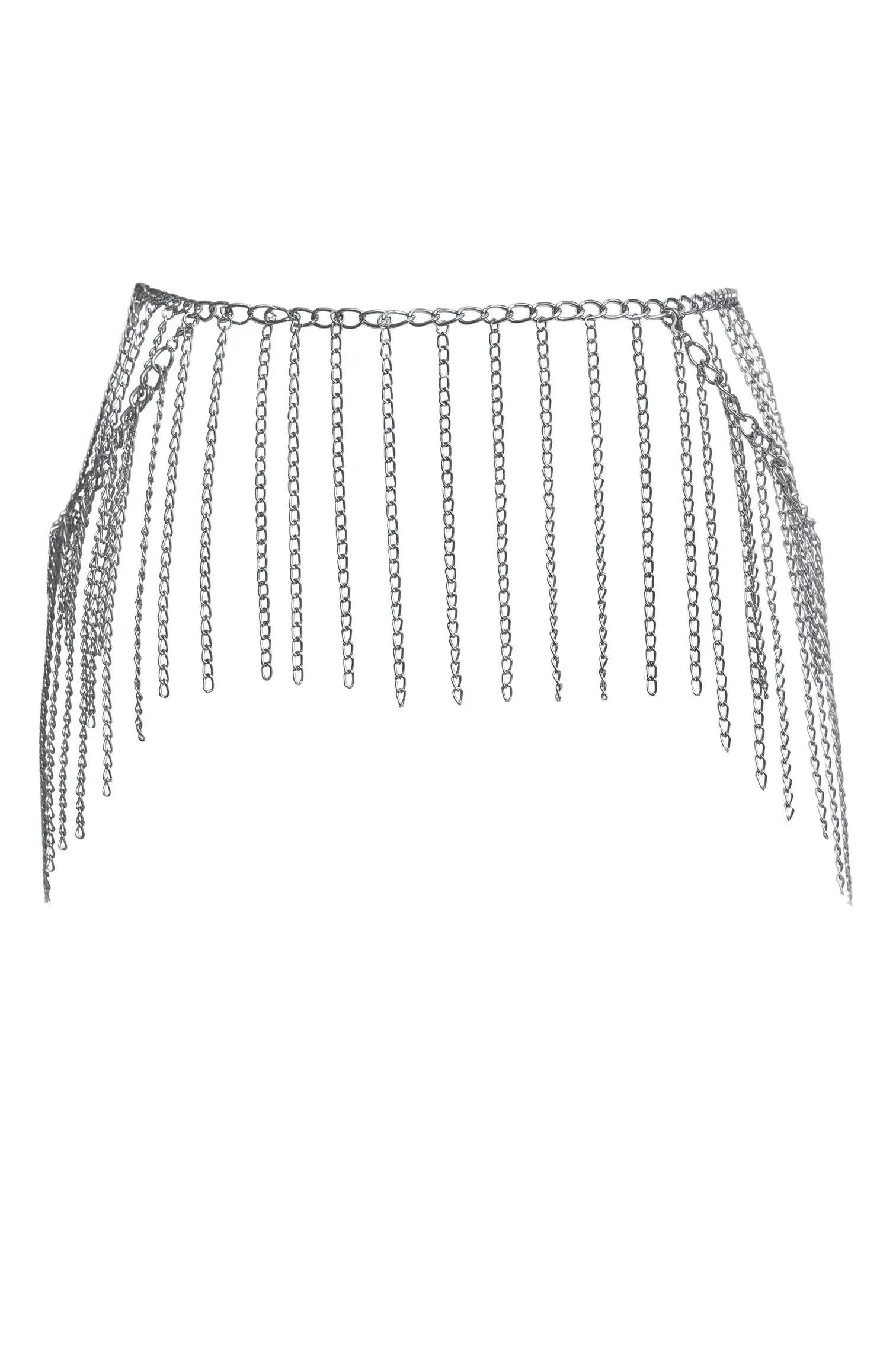 Iron Way Fringe Belt in Gunmetal