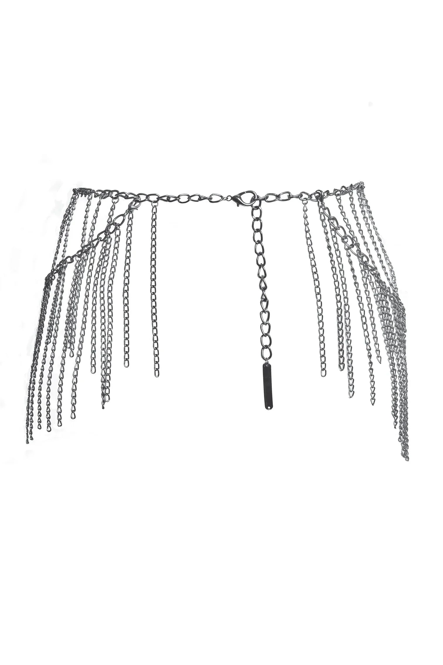Iron Way Fringe Belt in Gunmetal