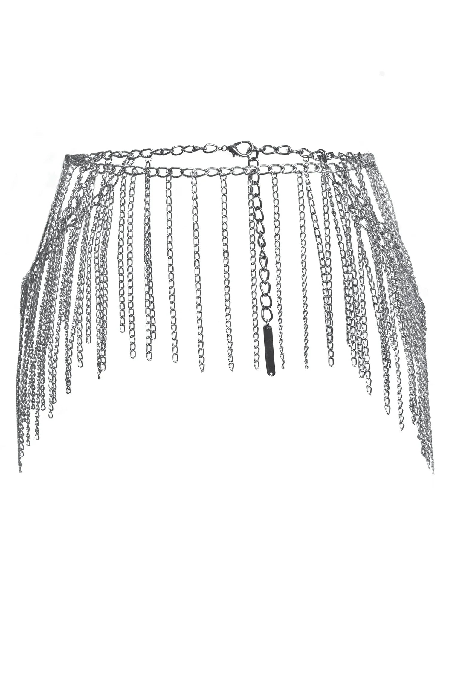 Iron Way Fringe Belt in Gunmetal