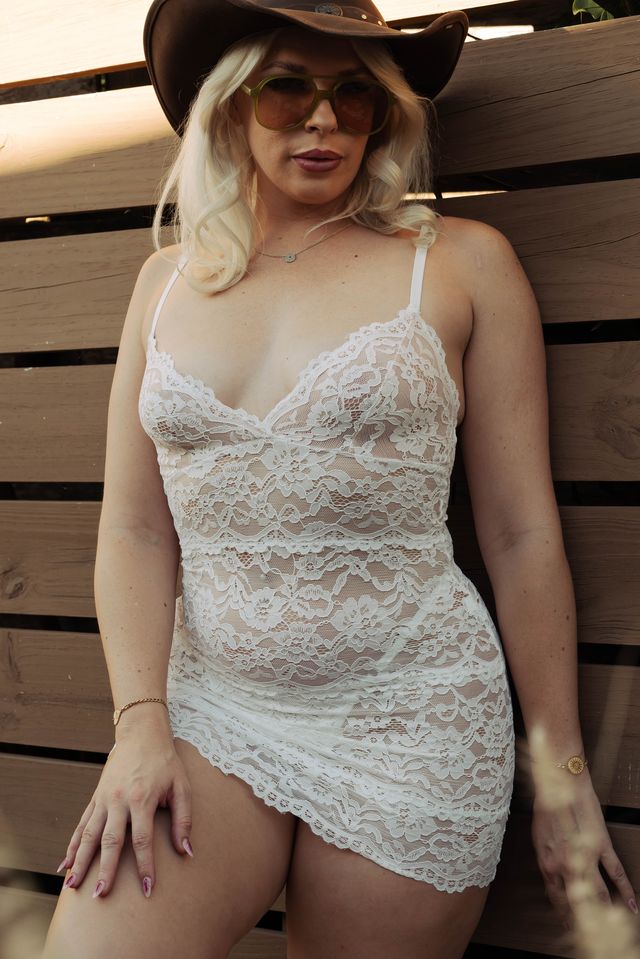 Kilo Brava Vintage Lace Bodycon Slip