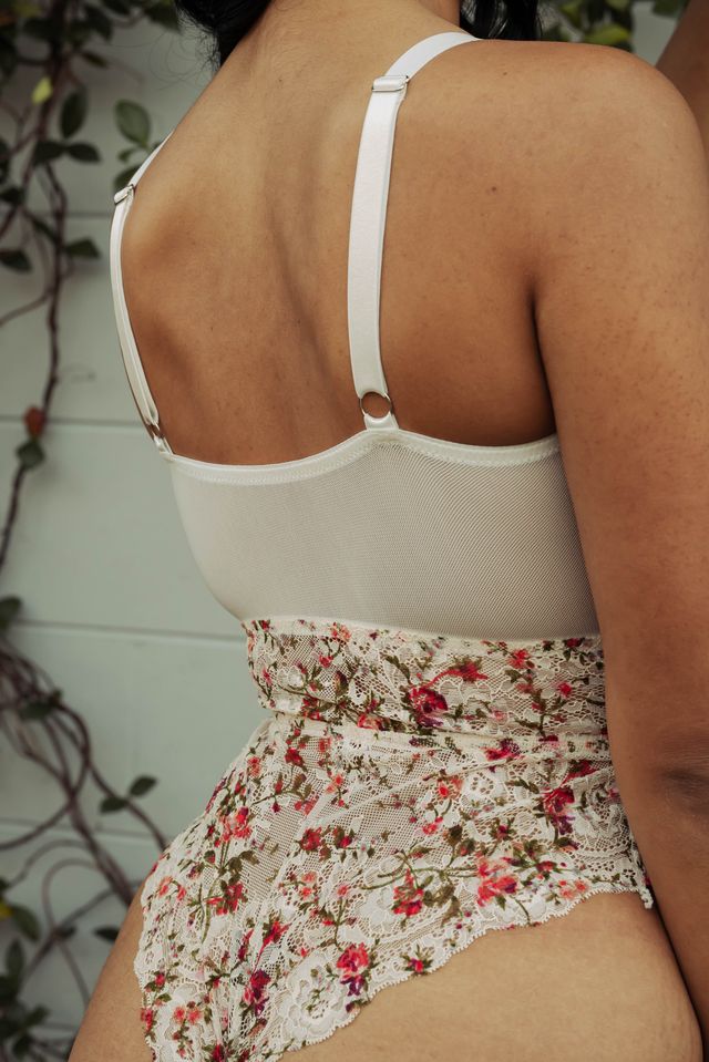 Kilo Brava Lace Teddy in Field Florals