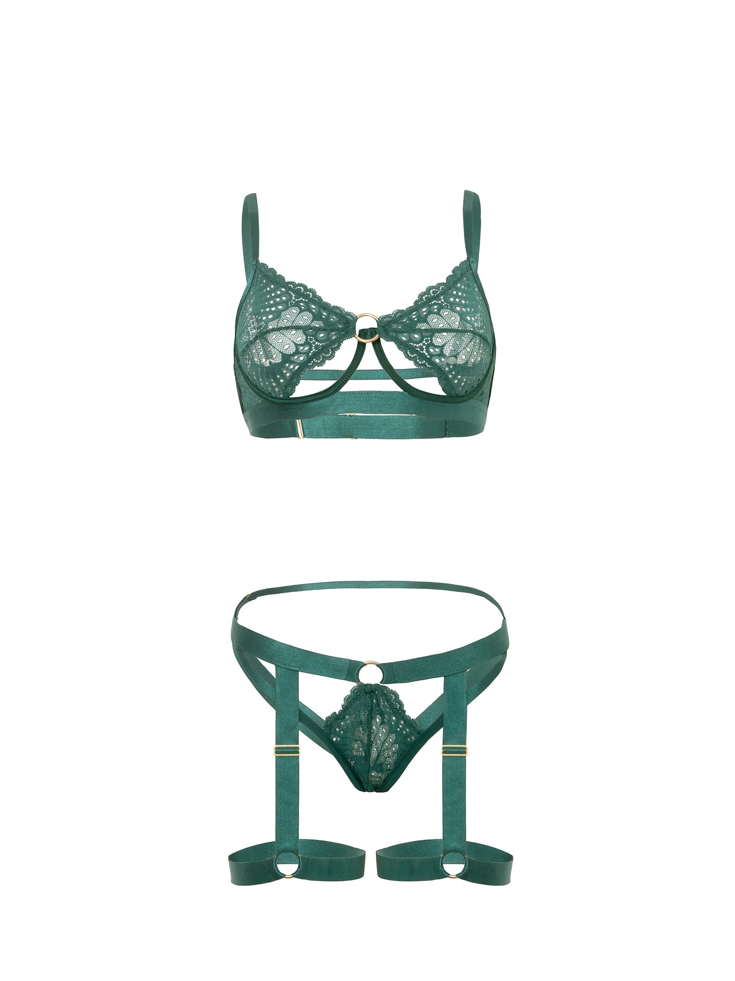 Top of Your Game Cut Out Lingerie Set