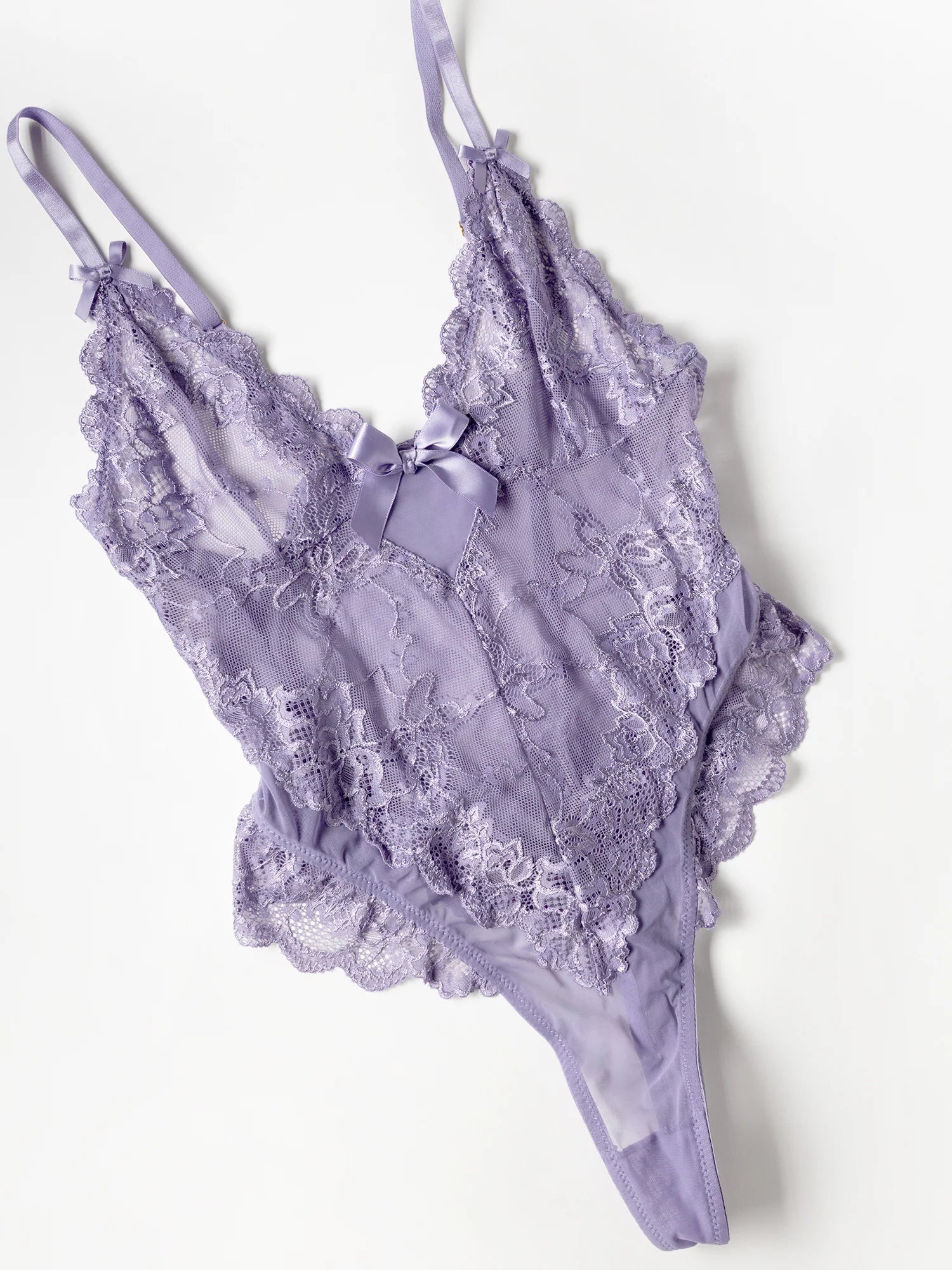 Call Me Coy Lace Teddy in Purple Haze