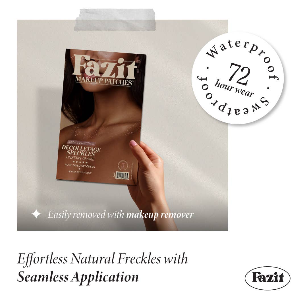 Fazit Decolletage Glitter Makeup in Rose Gold Speckles