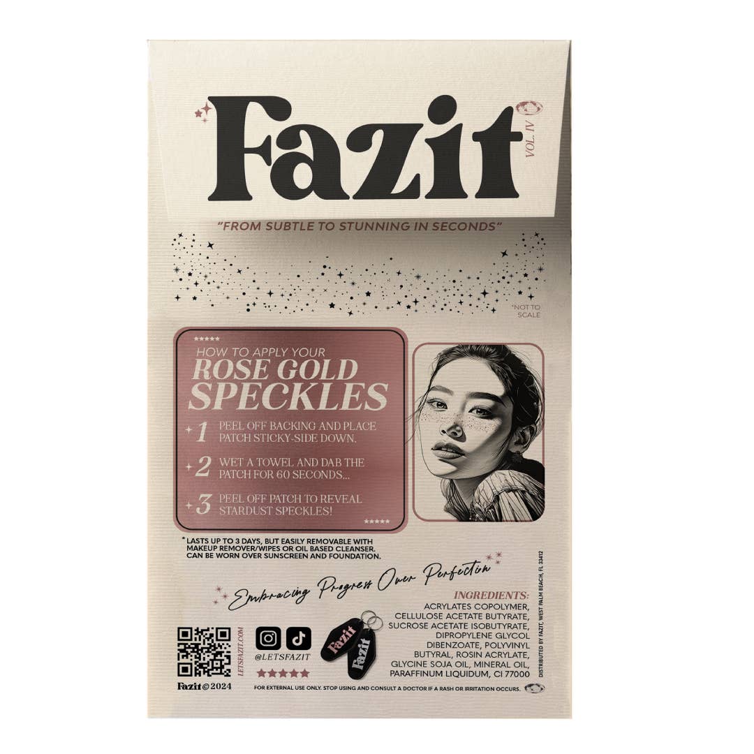 Fazit Glitter Freckles in Rose Gold Stardust Speckles