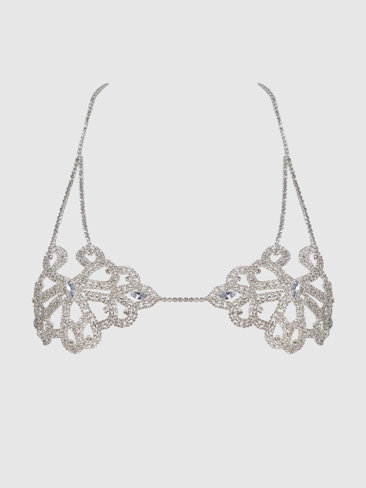 All for Knot Rhinestone Bralette