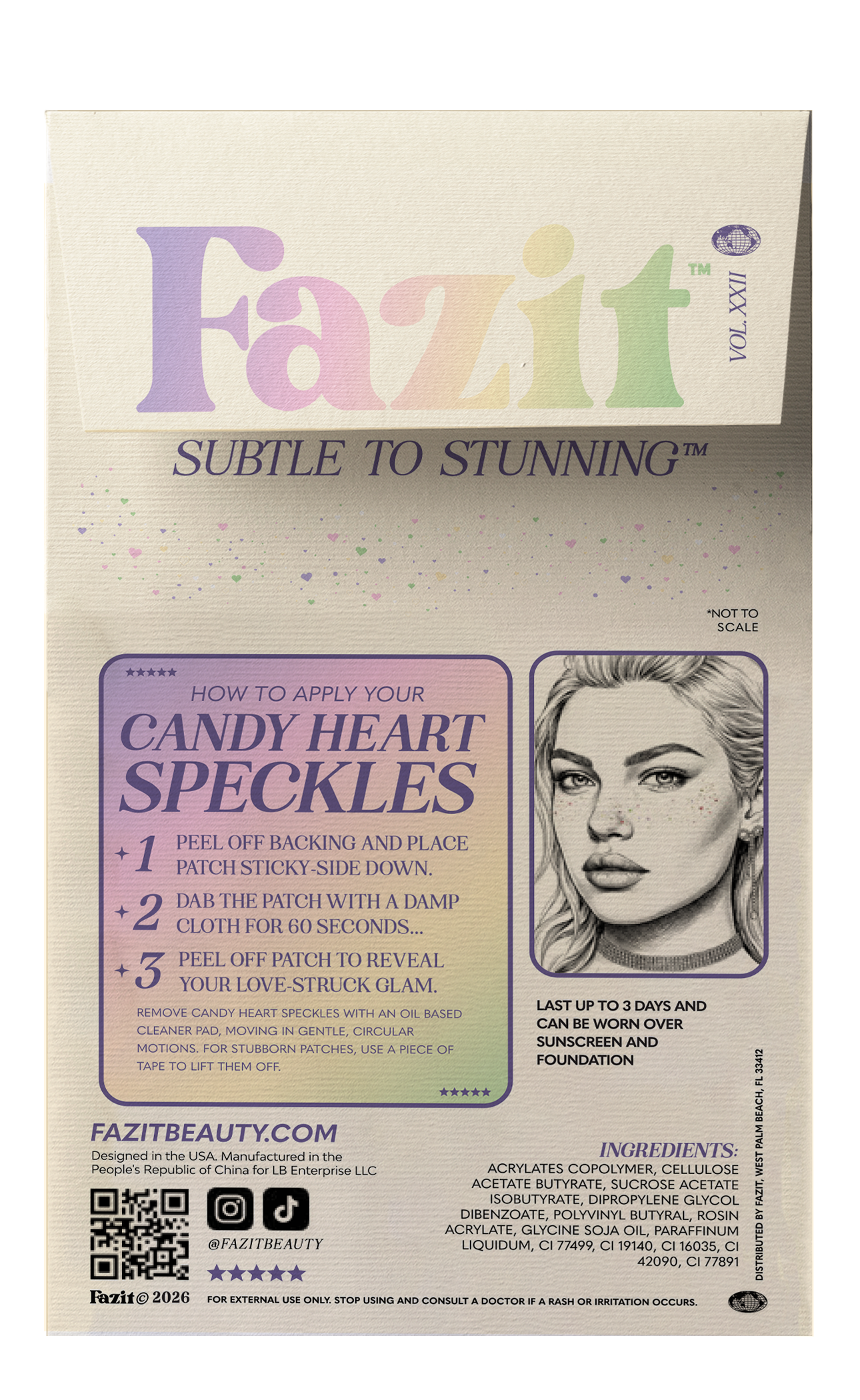 Fazit Glitter Freckles in Candy Hearts