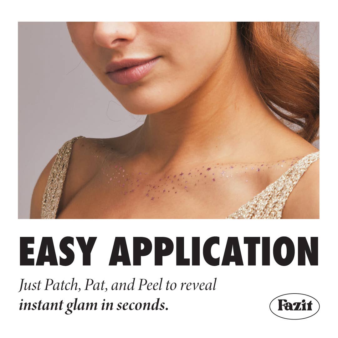 Fazit Decolletage Glitter Makeup in Rose Gold Speckles