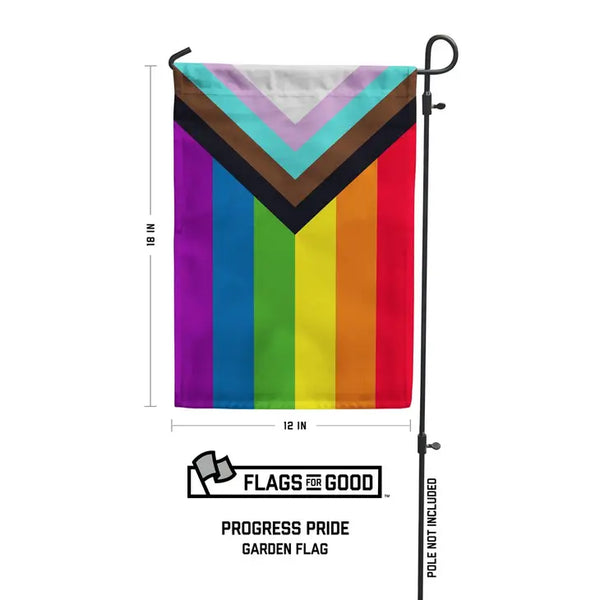 Progress LGBTQ+ Pride Garden Flag
