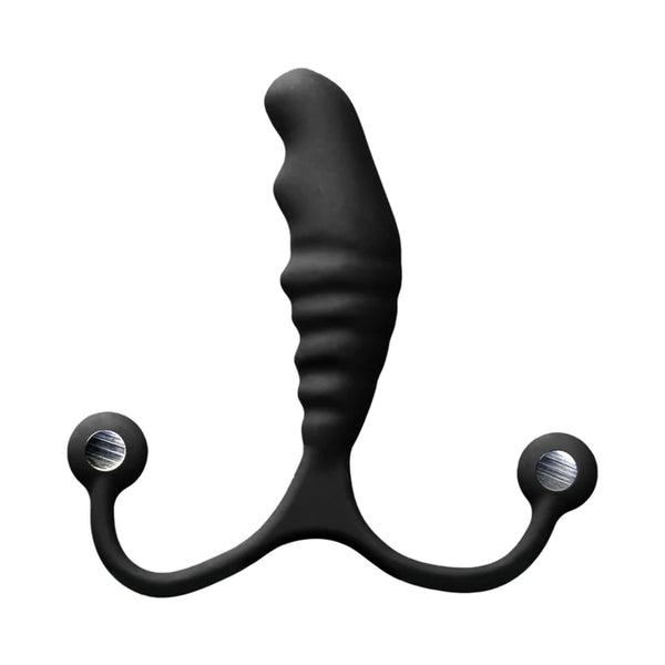 shows the ribbed shaft of the best prostate massager for beginners