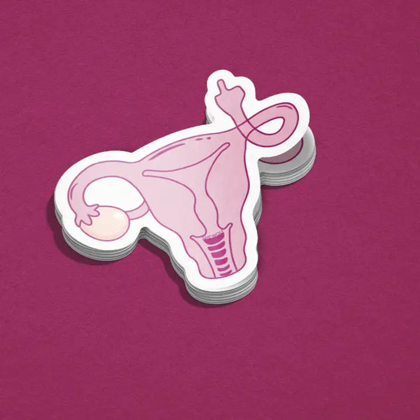 Angry Uterus Pro Choice Sticker
