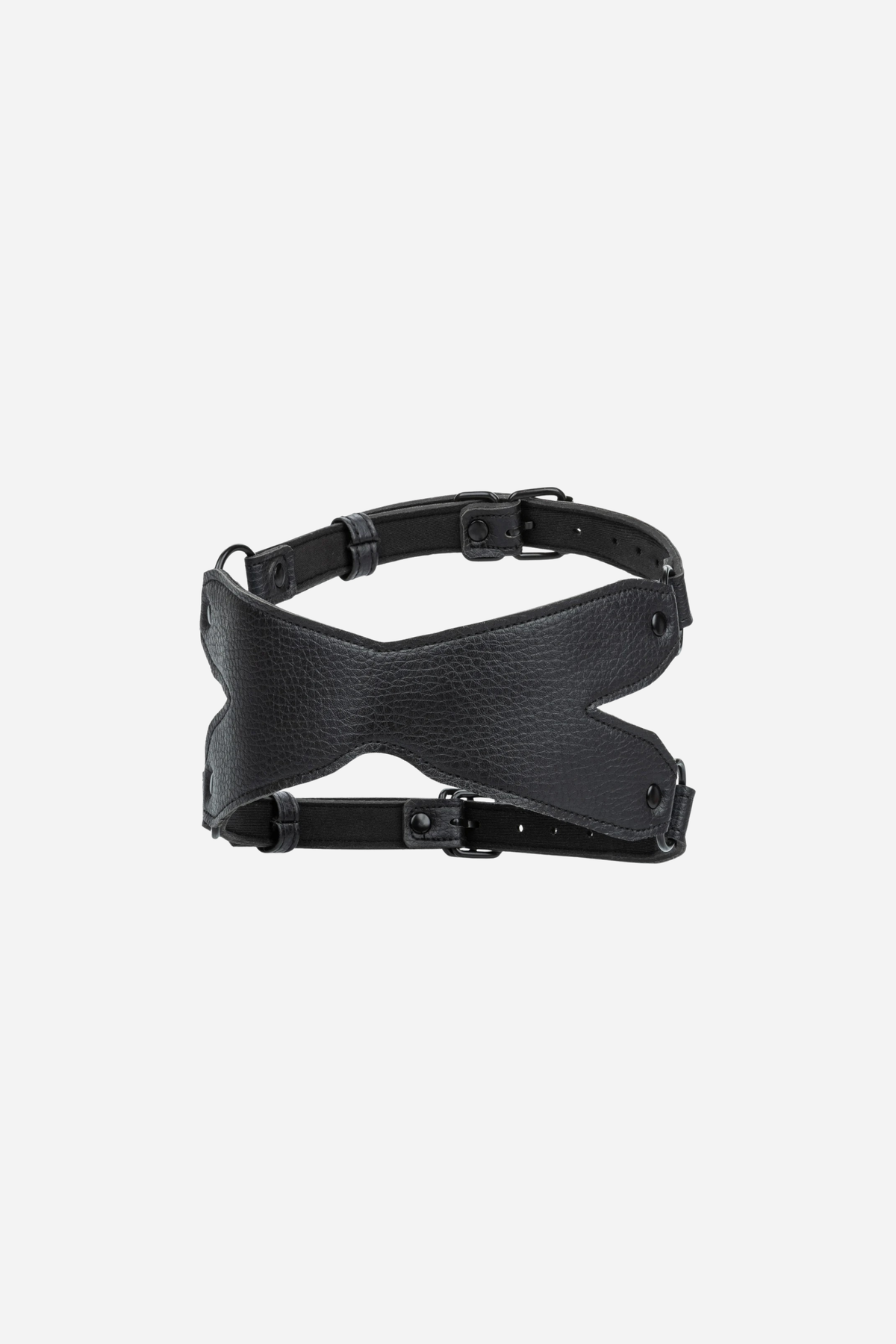 At Night Faux Leather X-Mask Blindfold