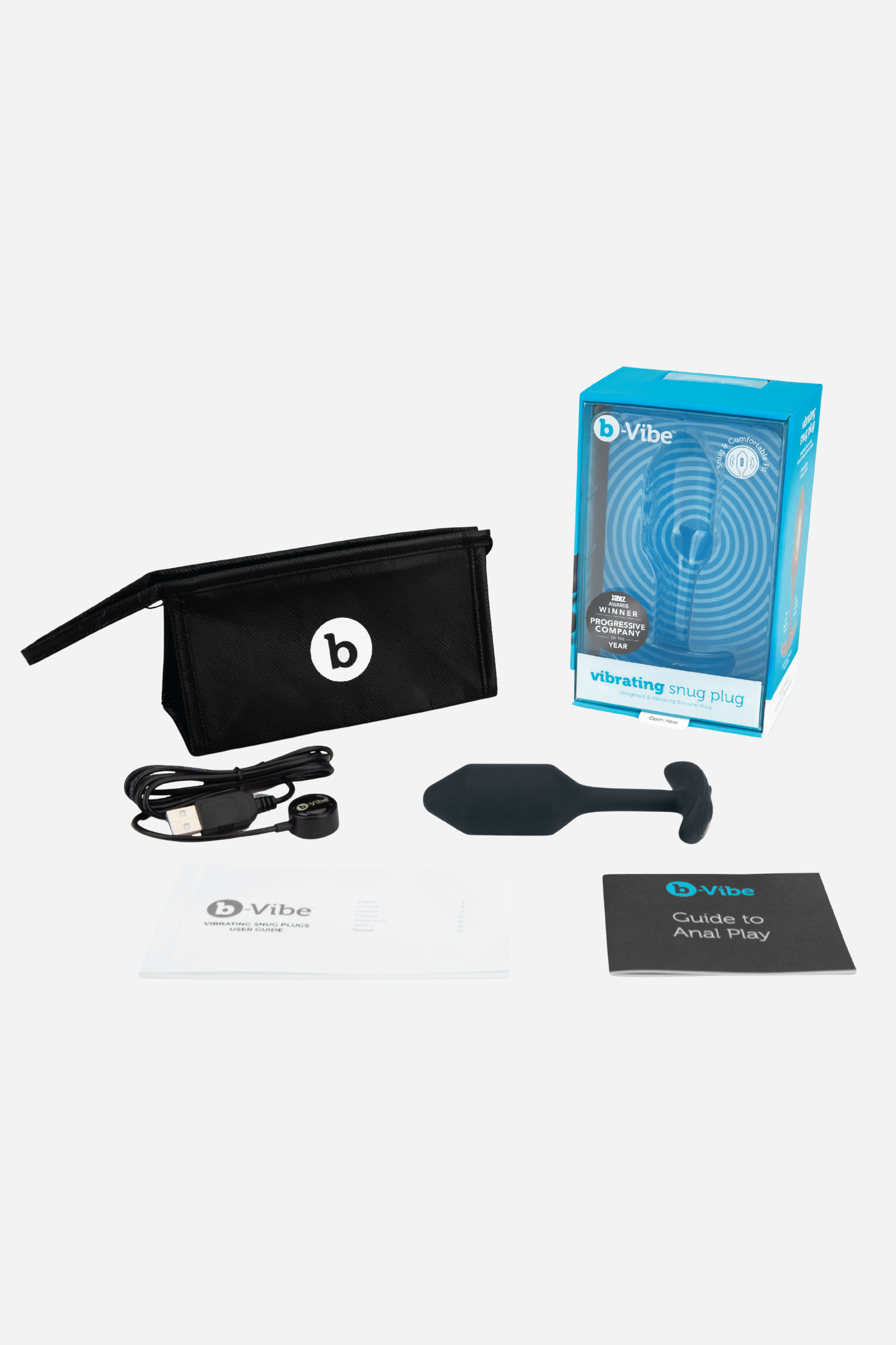 B-Vibe Vibrating Snug Plug 2 Medium