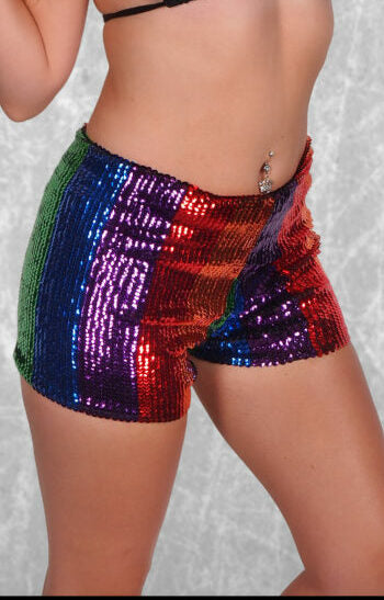 Chasing Rainbows Sequin Shorts