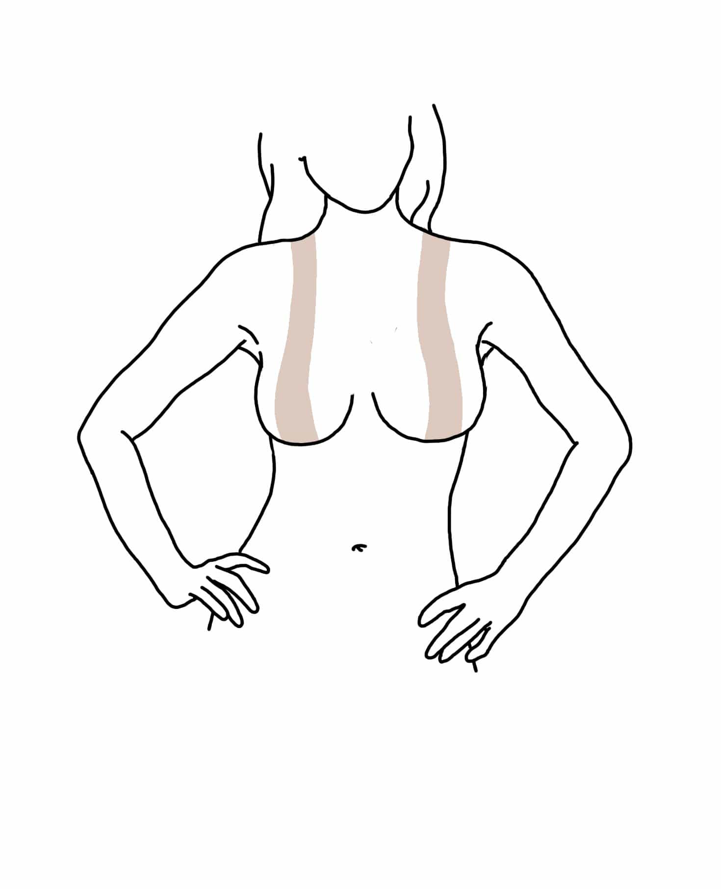 Chest Shape Tape 16 ft x 2 in