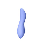 side view of the dame dip beginner's vibrator that shows the bulbous bottom and pointed tips
