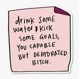 Drink Water & Kick Goals Greeting Card