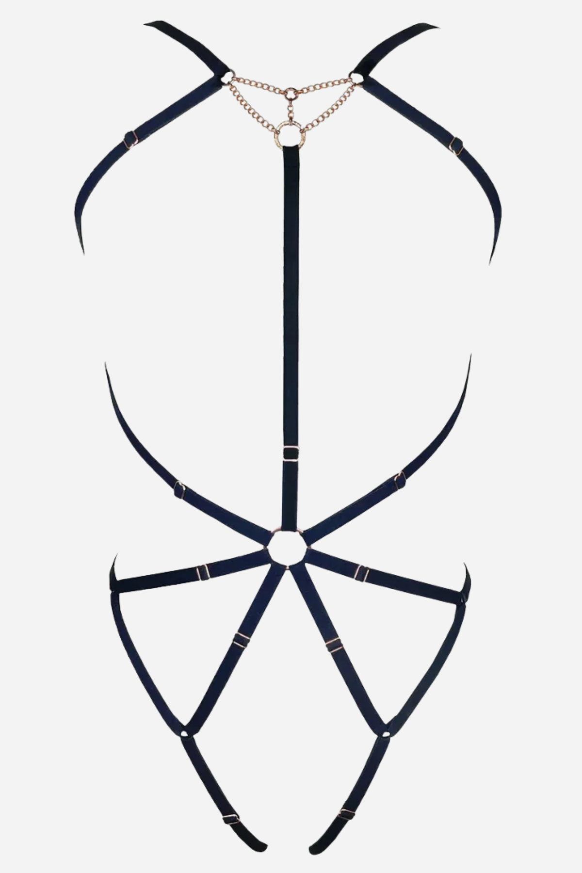 Frisson Full Body Harness in Black by Monique Morin