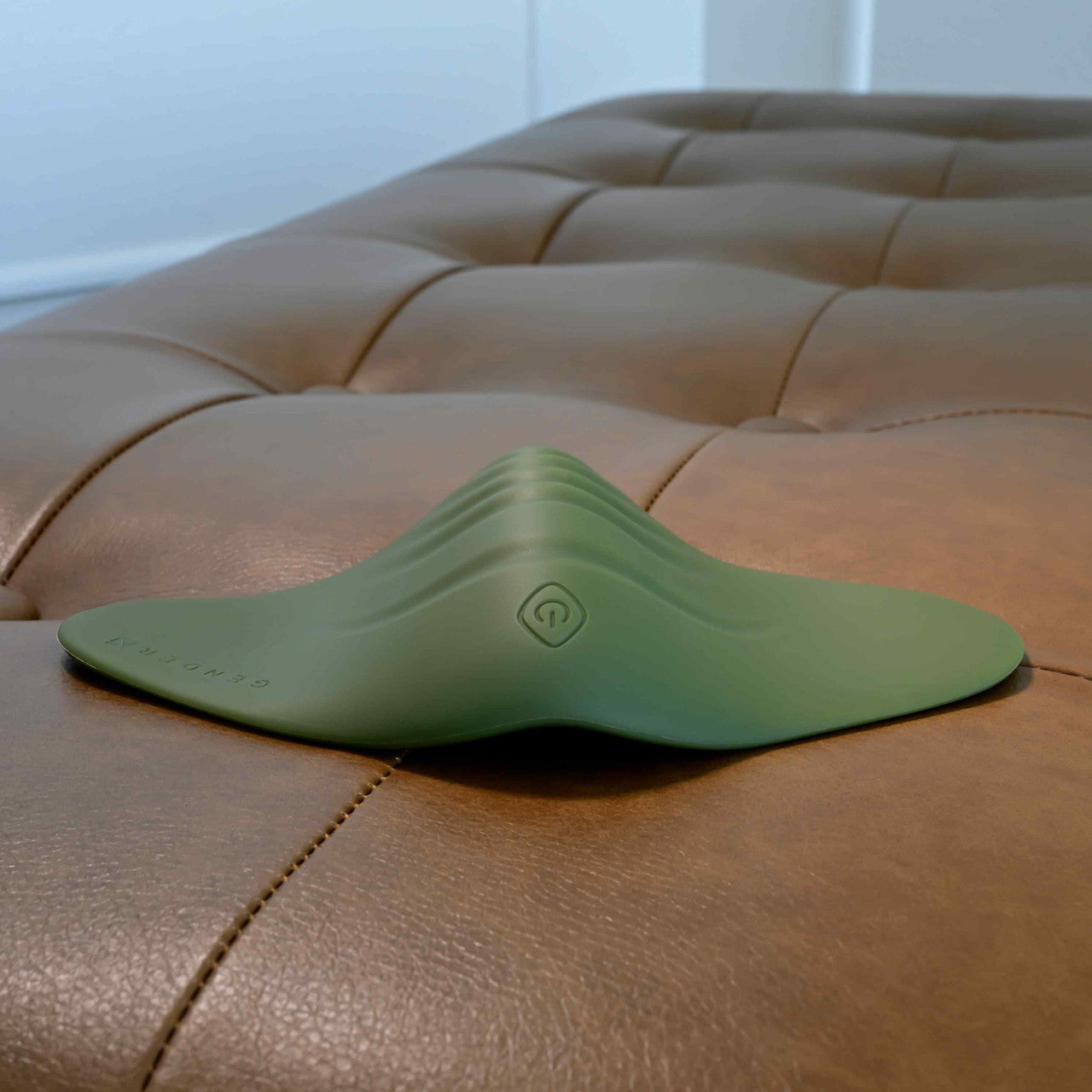 All the Pleasure Vibrating Grinding Pad in Olive Green