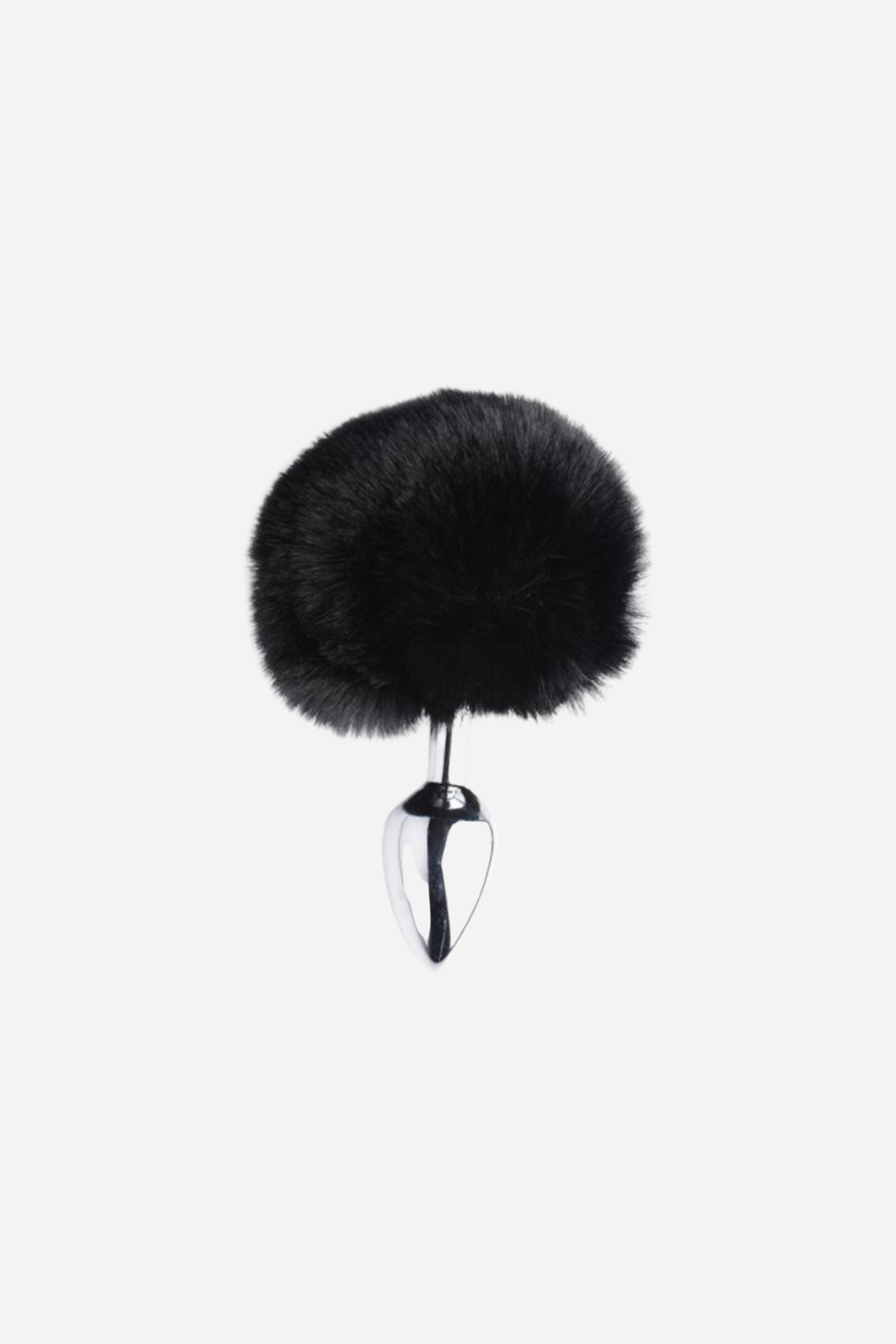 Hey There Hop Stuff Bunny Tail Butt Plug in Black