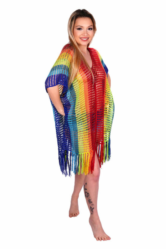 Look For Rainbows Crochet Tunic Cover
