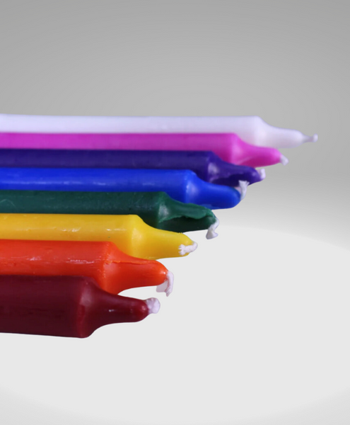 Drip Candle Set in Primary Rainbow Tapers