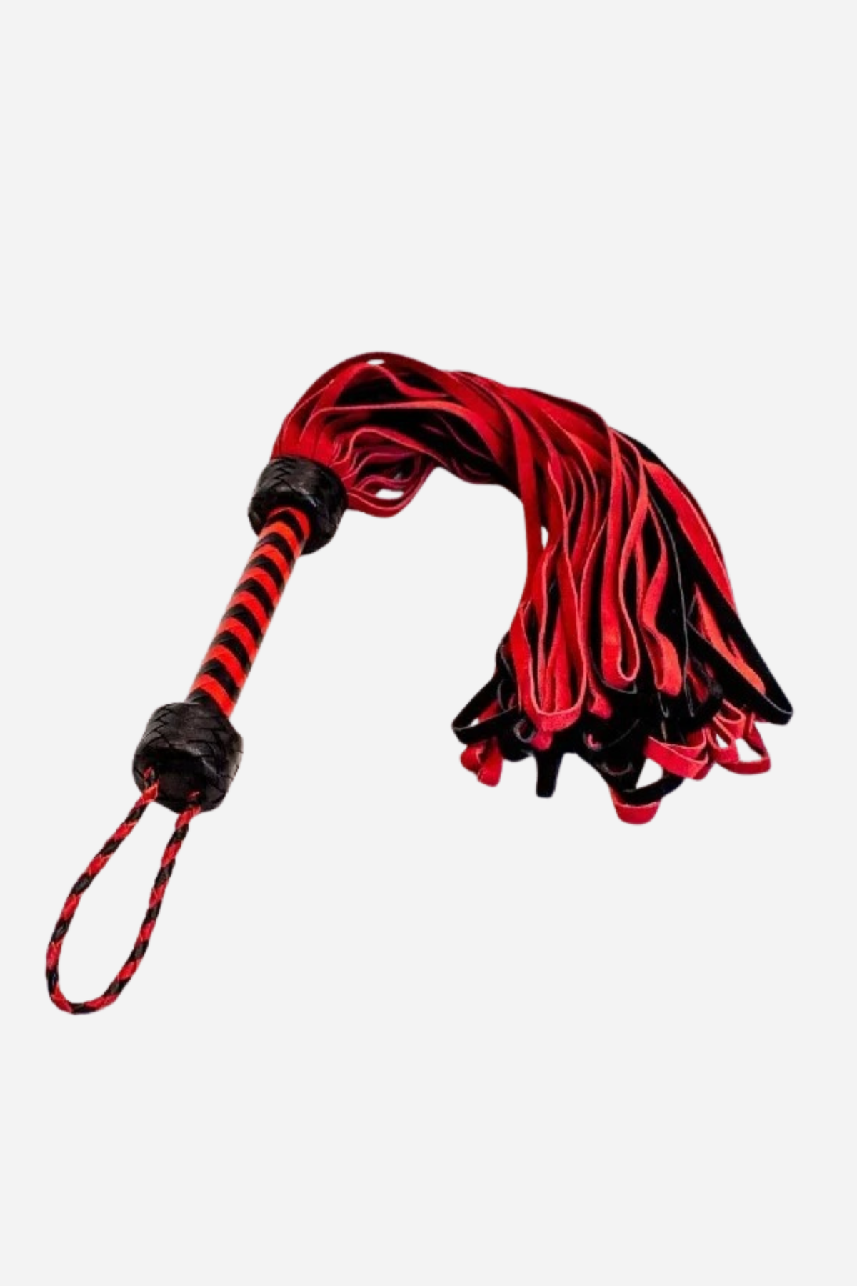 My Queen's Choice Looped Suede Flogger in Red