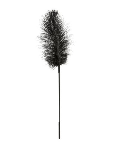 Ostrich Feather Body Tickler in Black