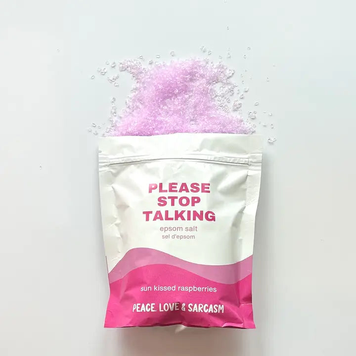 Please Stop Talking Epsom Salt Bath Soak | Lotus Blooms Queer Feminist ...